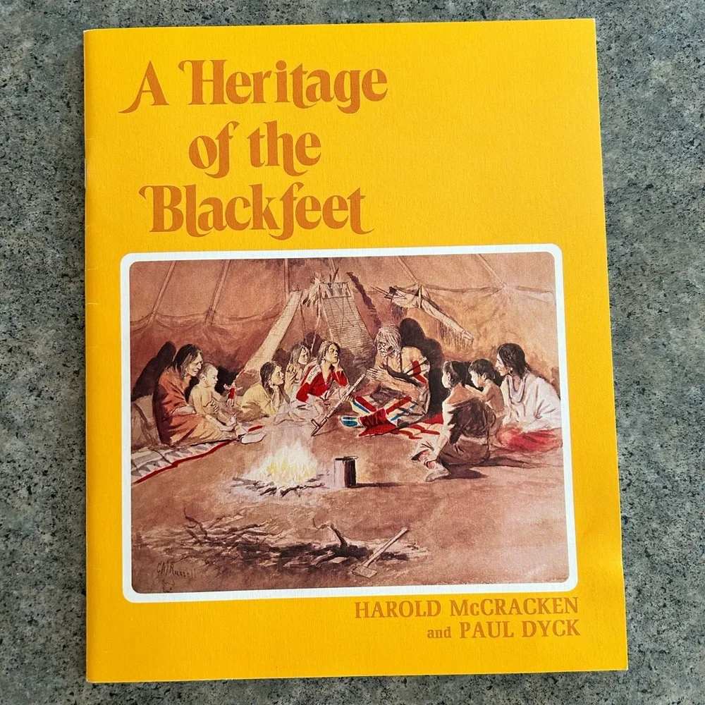 📕Vintage Out of Print A Heritage of the Blackfeet [McCracken], Western Decor